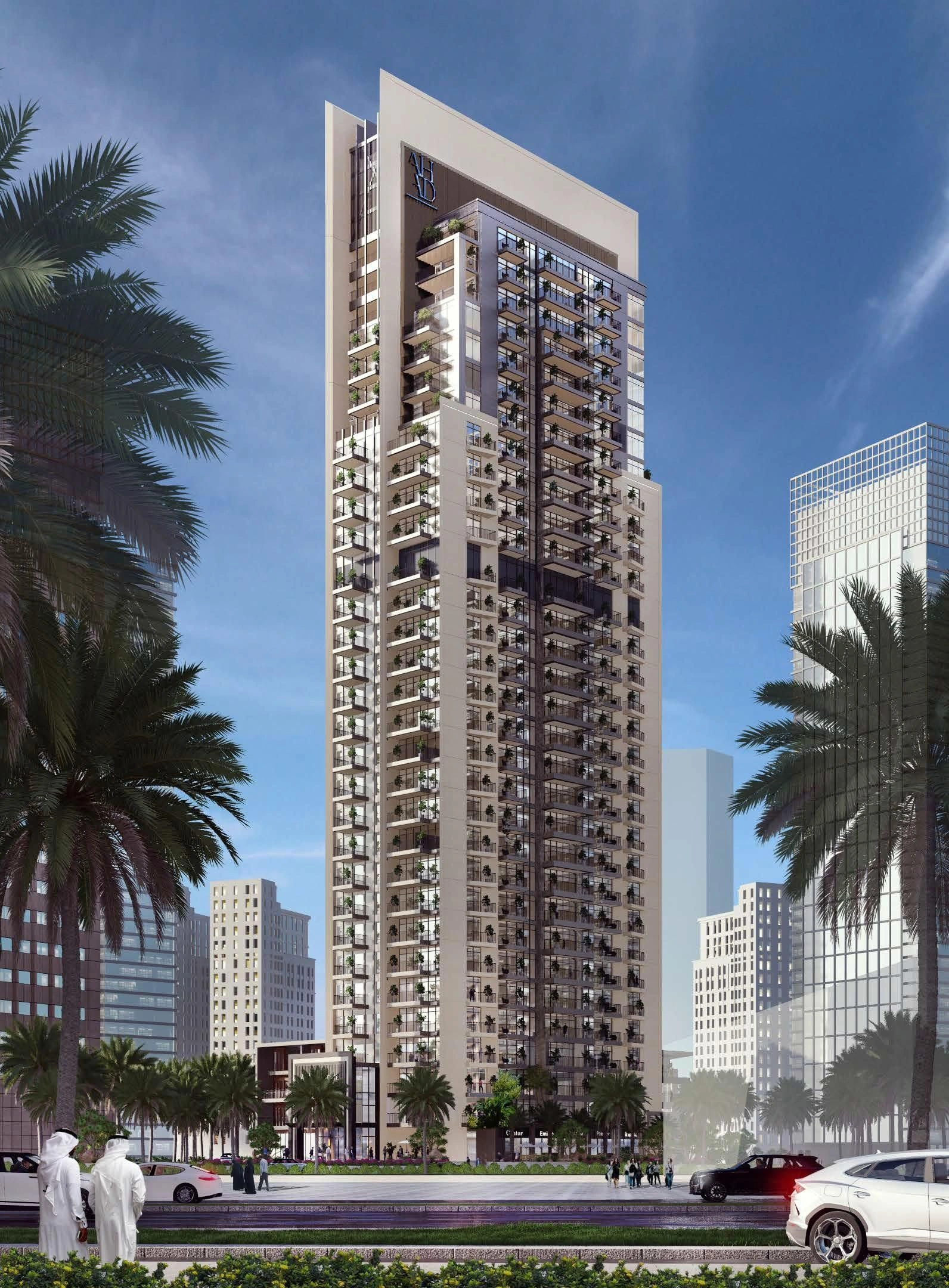 Résidence de grande hauteur Ahad Residences près de la plage et de la station de métro, au cœur de Business Bay, Dubaï, EAU