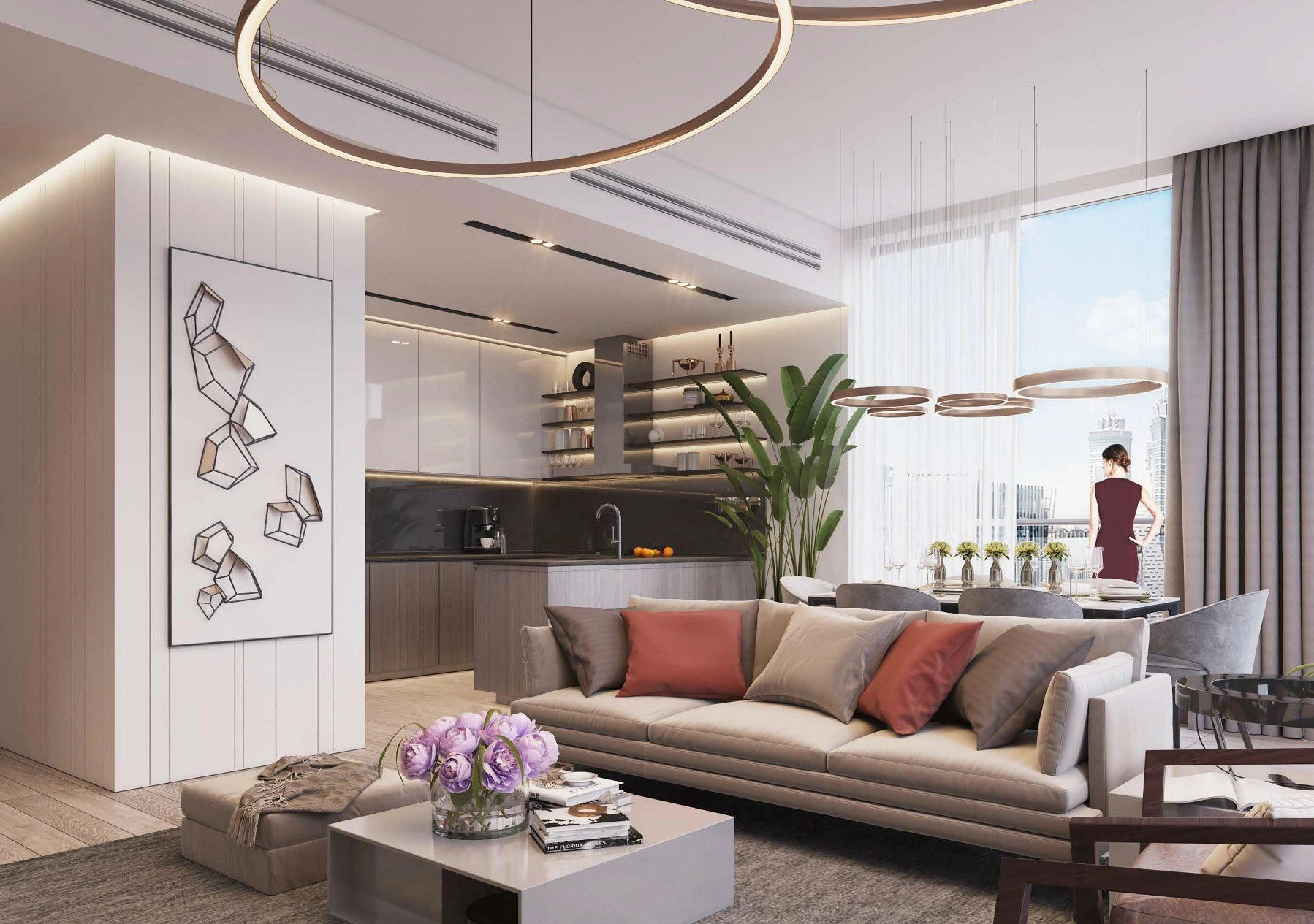 Résidence de grande hauteur Ahad Residences près de la plage et de la station de métro, au cœur de Business Bay, Dubaï, EAU