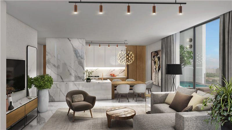 Résidence de grande hauteur Ahad Residences près de la plage et de la station de métro, au cœur de Business Bay, Dubaï, EAU