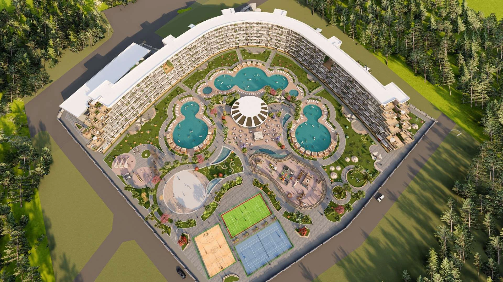 Premium-class complex in Antalya city of Turkey