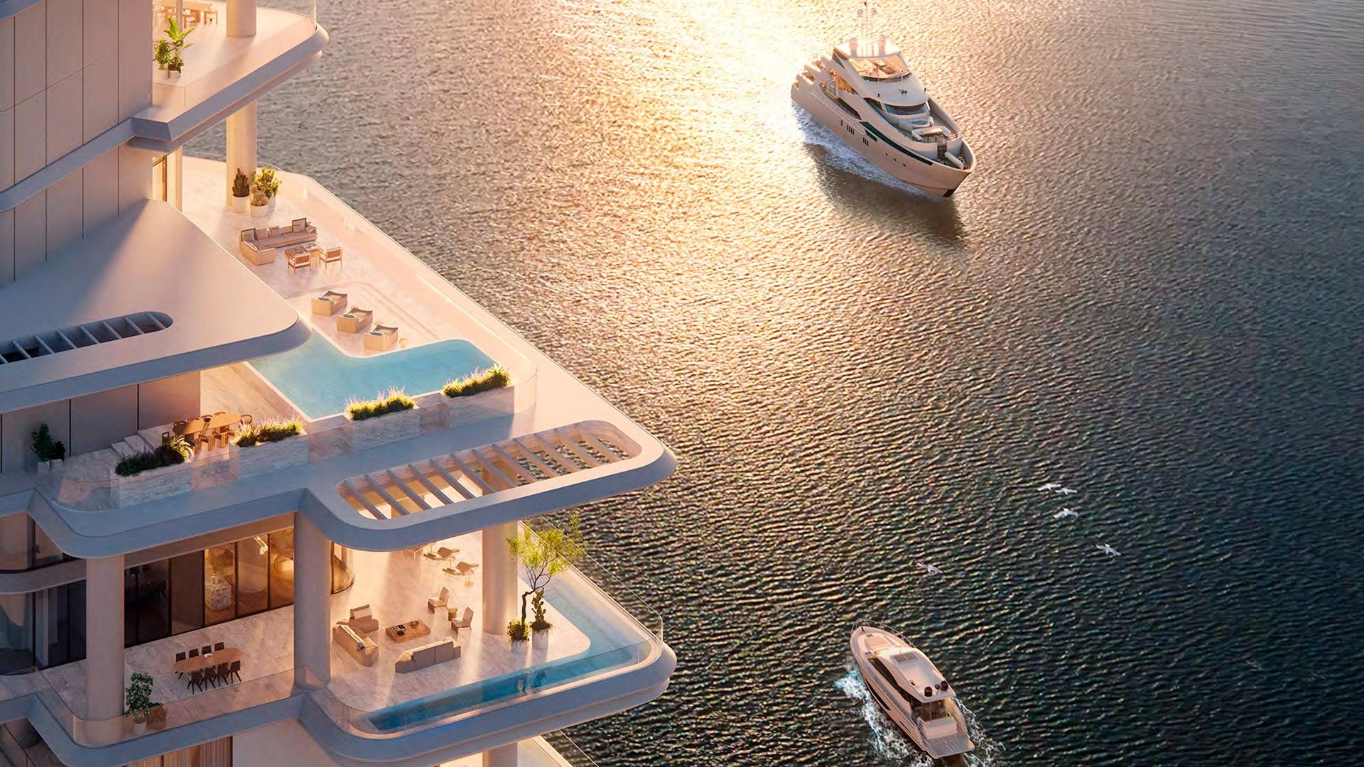 Exclusive complex in harbor of Marasi Dubai, UAE