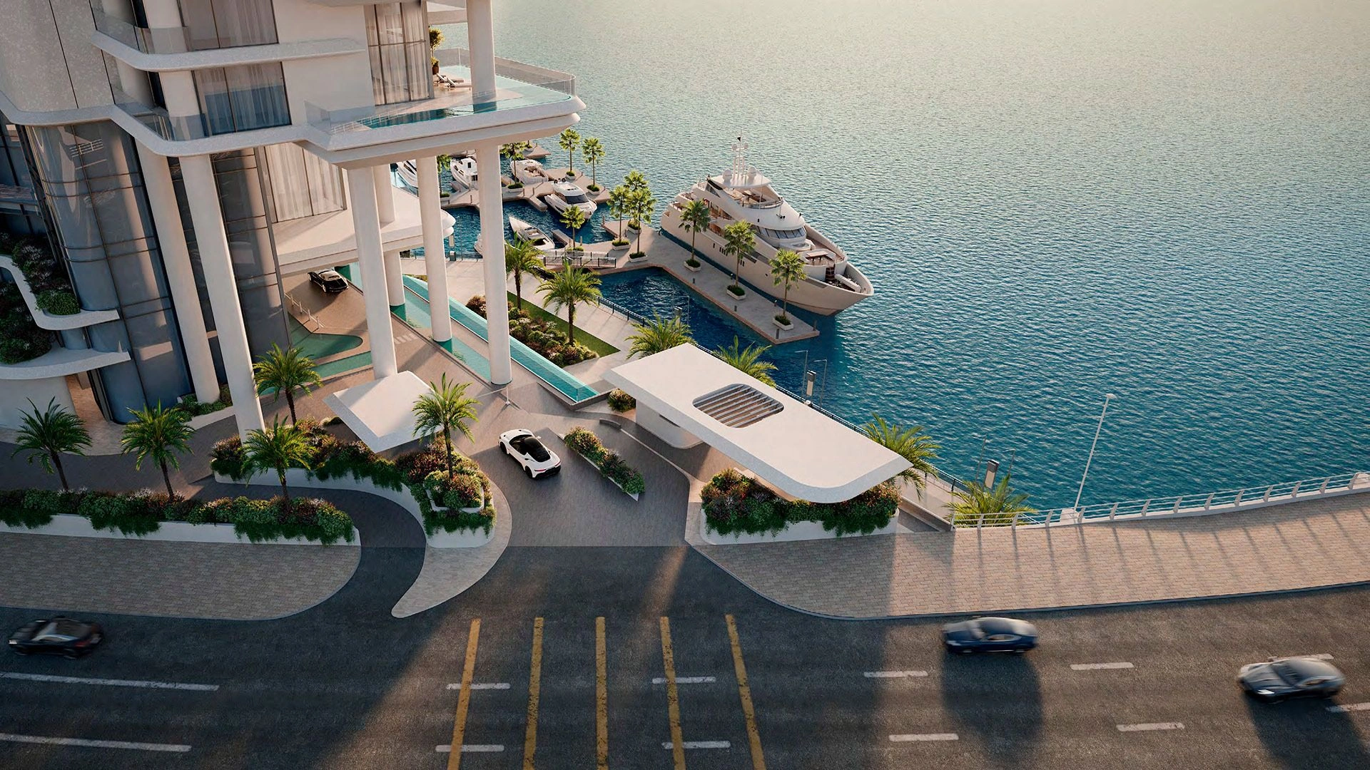Exclusive complex in harbor of Marasi Dubai, UAE