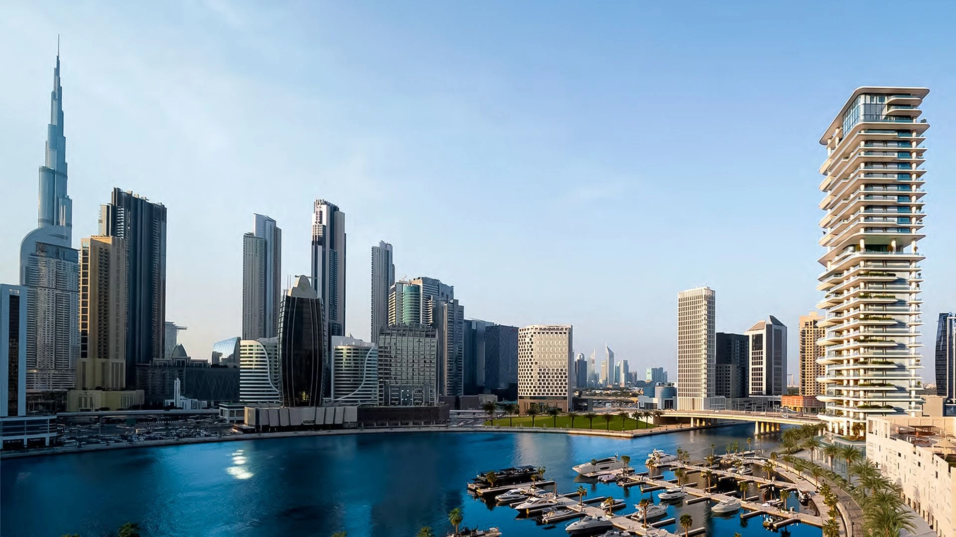 Exclusive complex in harbor of Marasi Dubai, UAE