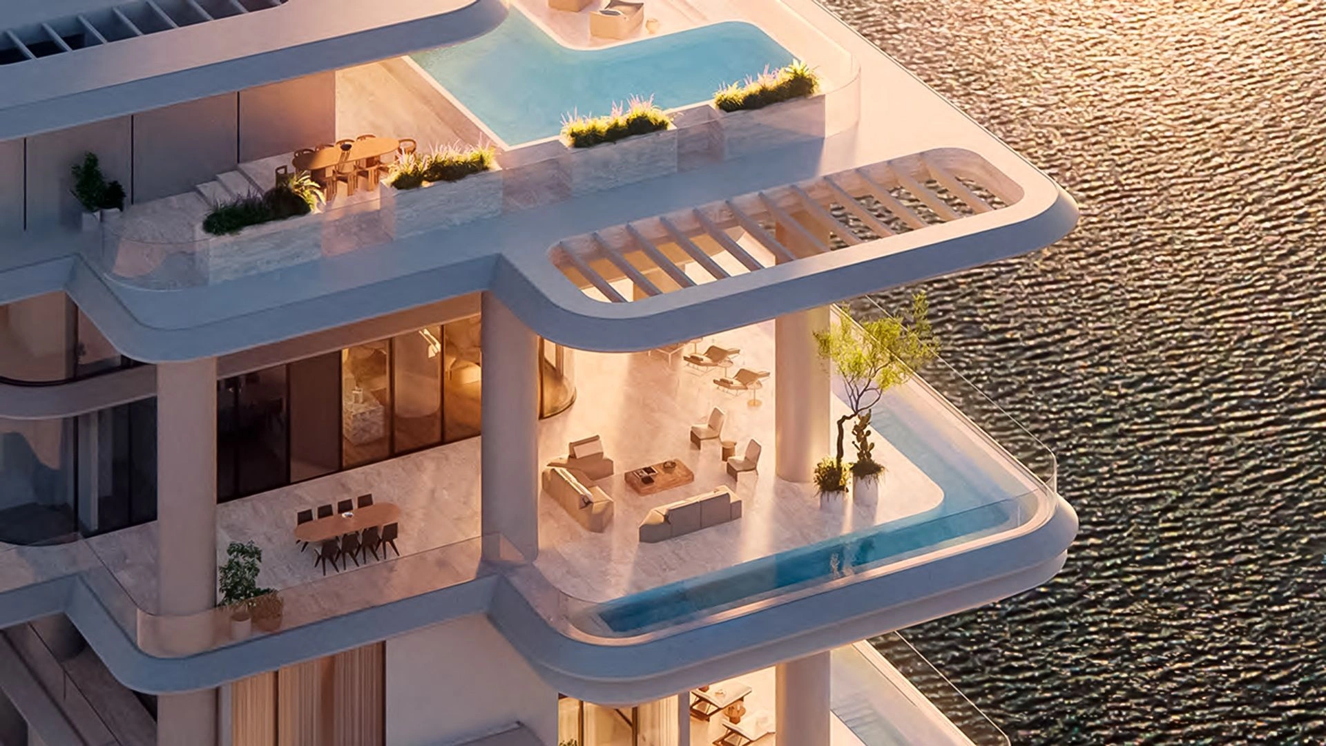 Exclusive complex in harbor of Marasi Dubai, UAE