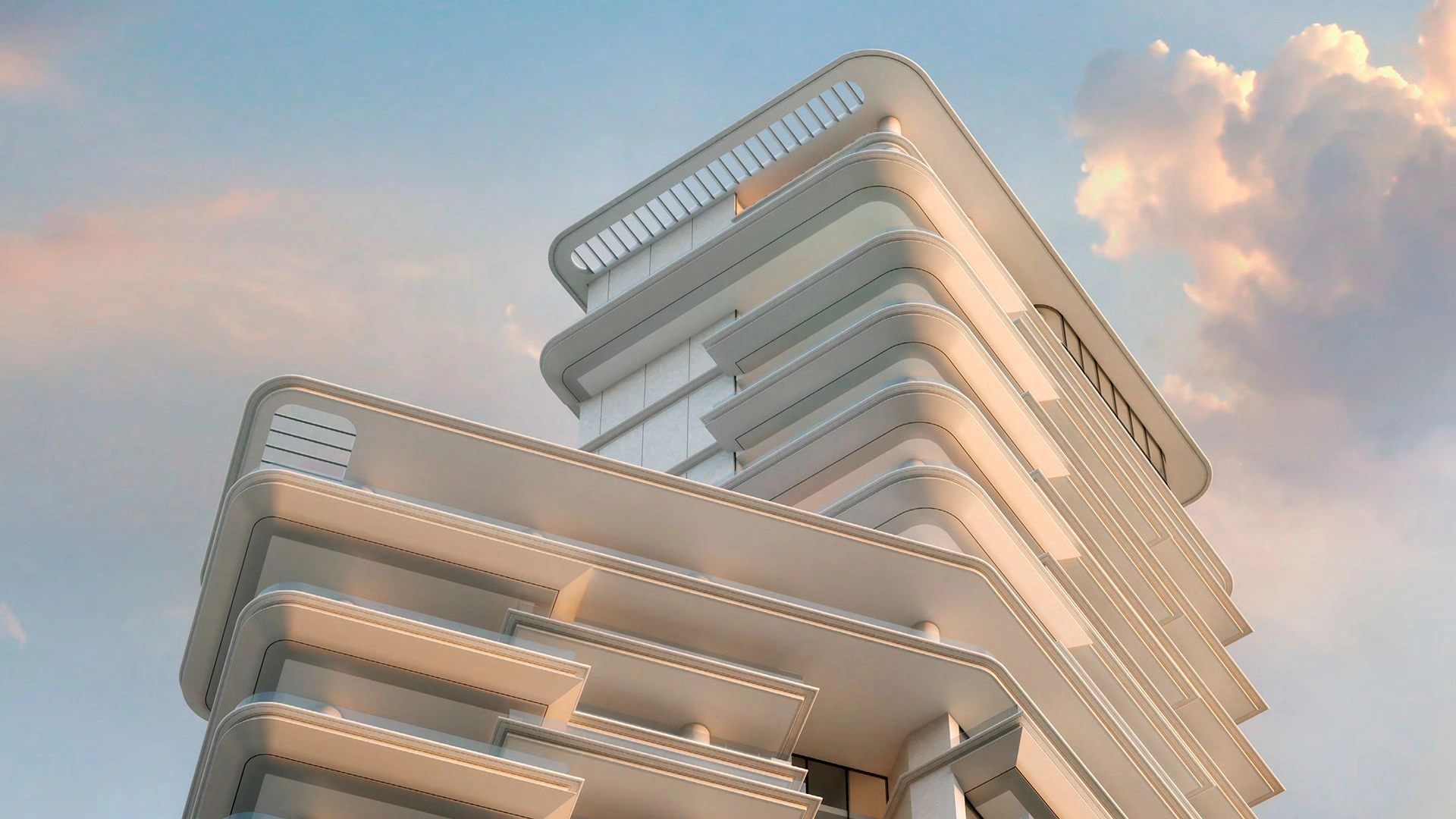 Exclusive complex in harbor of Marasi Dubai, UAE