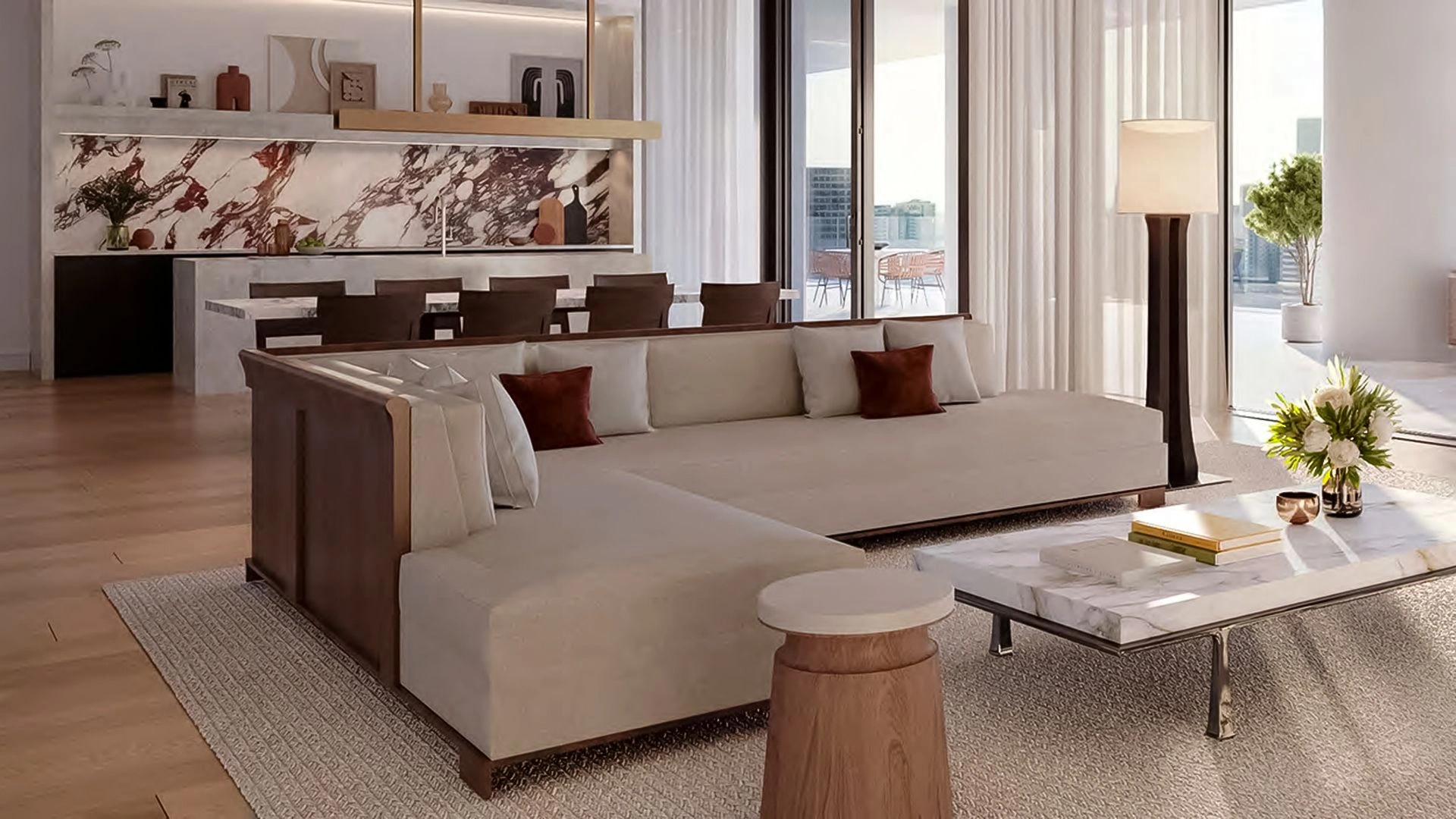 Exclusive complex in harbor of Marasi Dubai, UAE