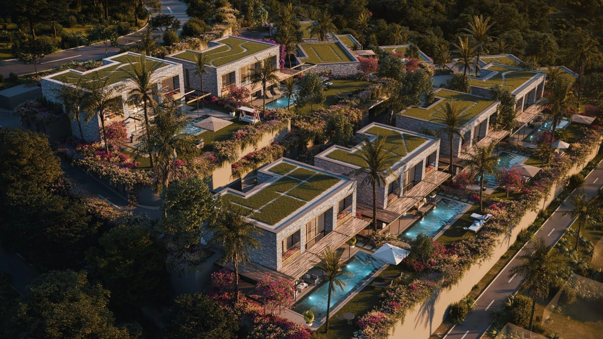 Proyecto lujoso en la bahía costera de Bodrum