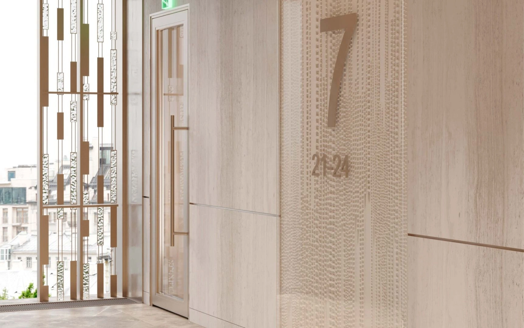 Luxurious modern quarter in premium district of Moscow