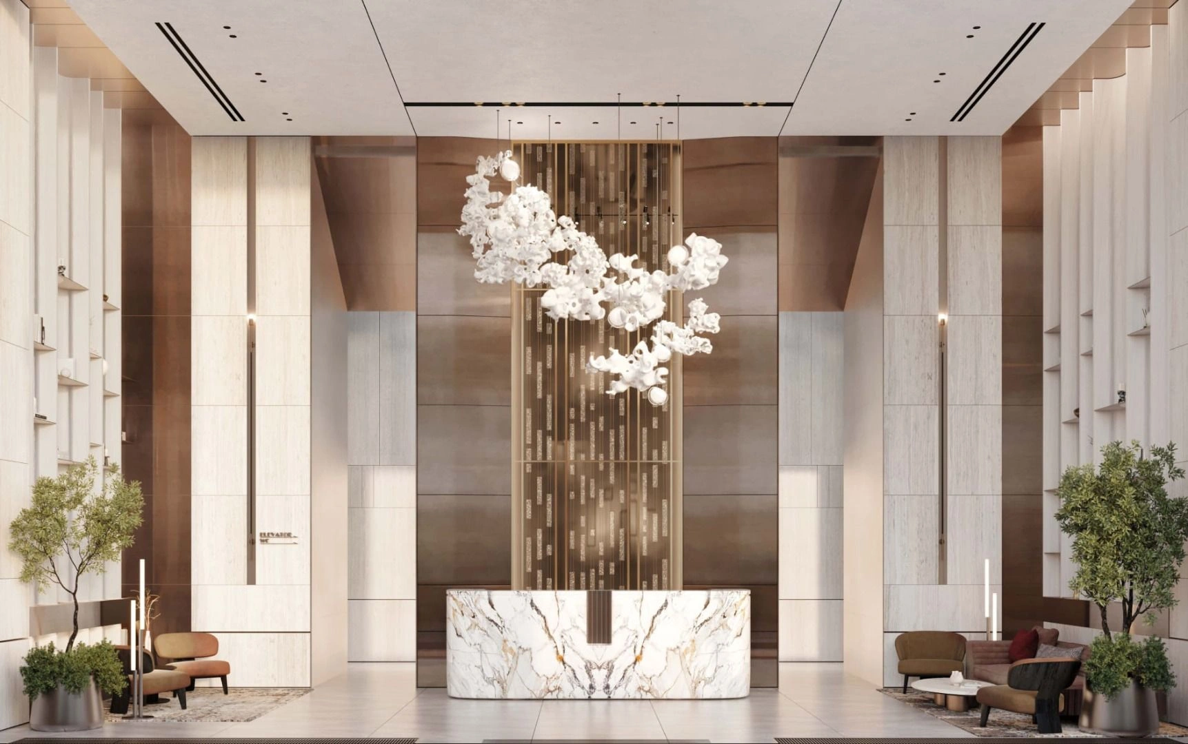 Luxurious modern quarter in premium district of Moscow