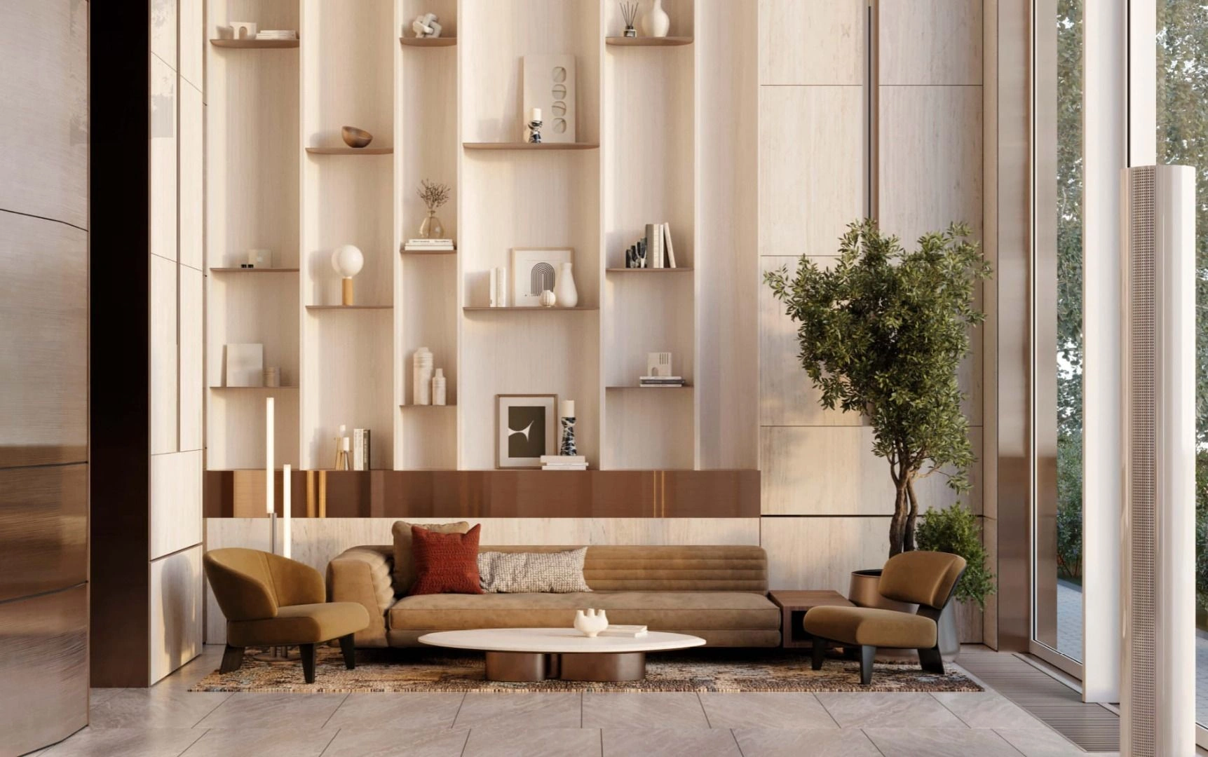 Luxurious modern quarter in premium district of Moscow