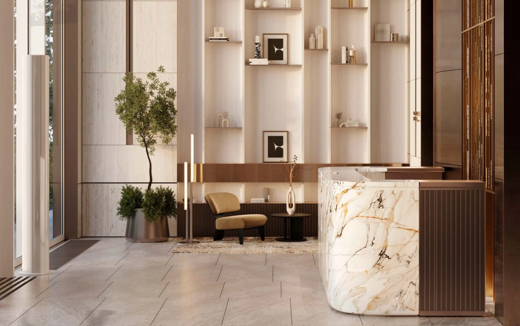 Luxurious modern quarter in premium district of Moscow