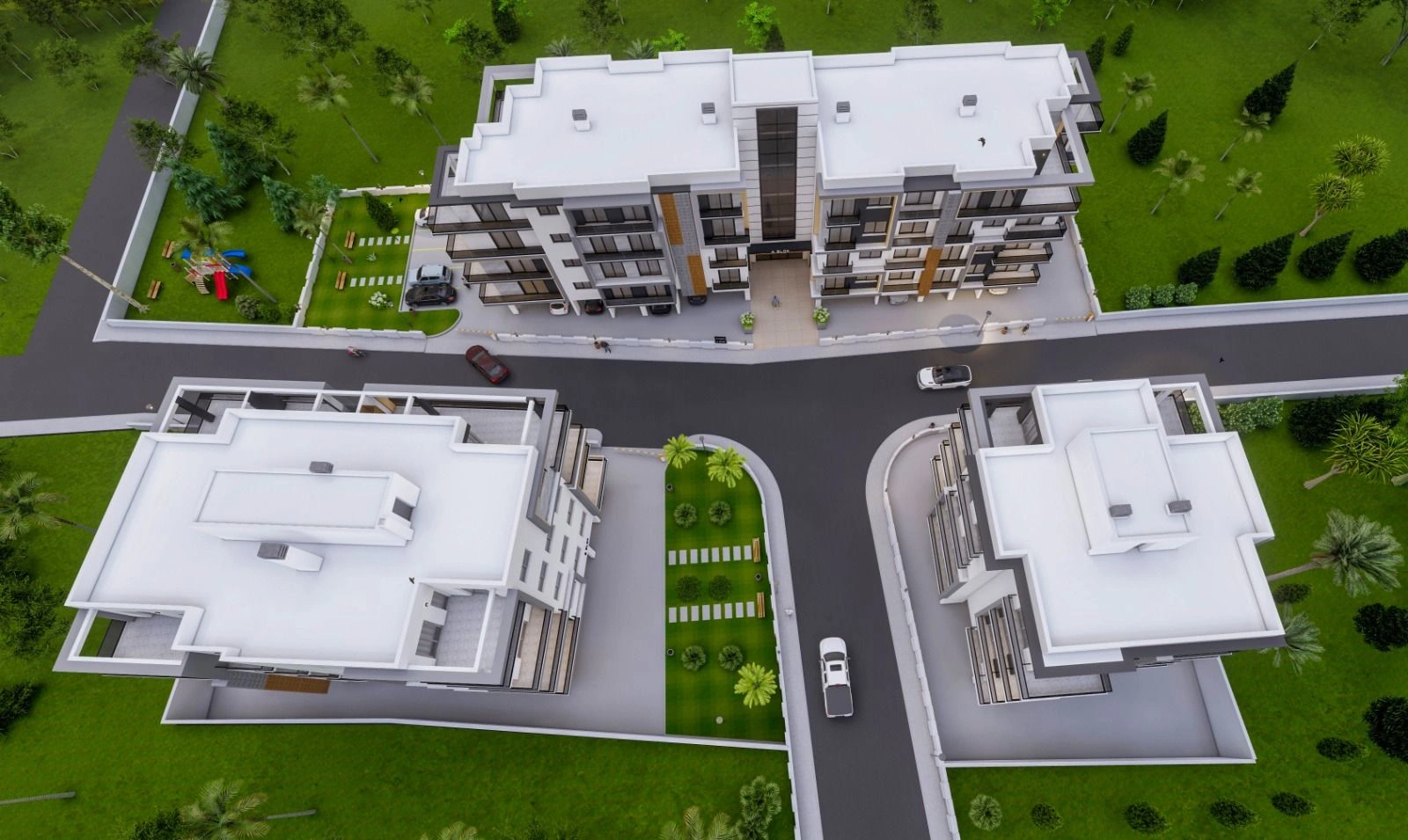 Modern residential complex in Girne