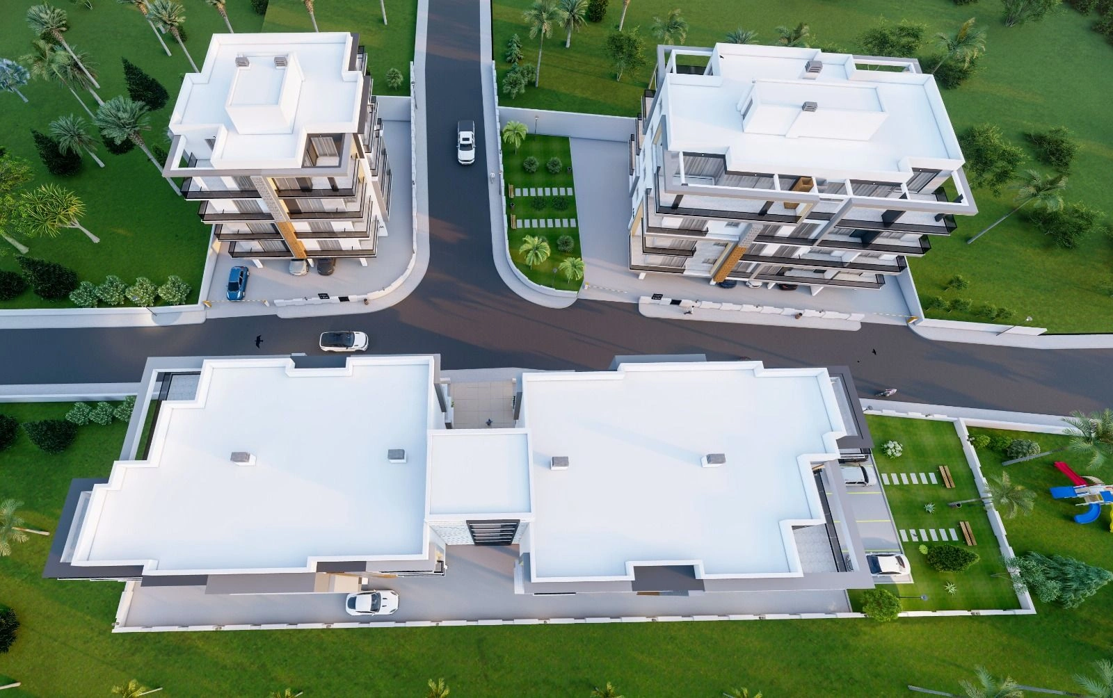 Modern residential complex in Girne