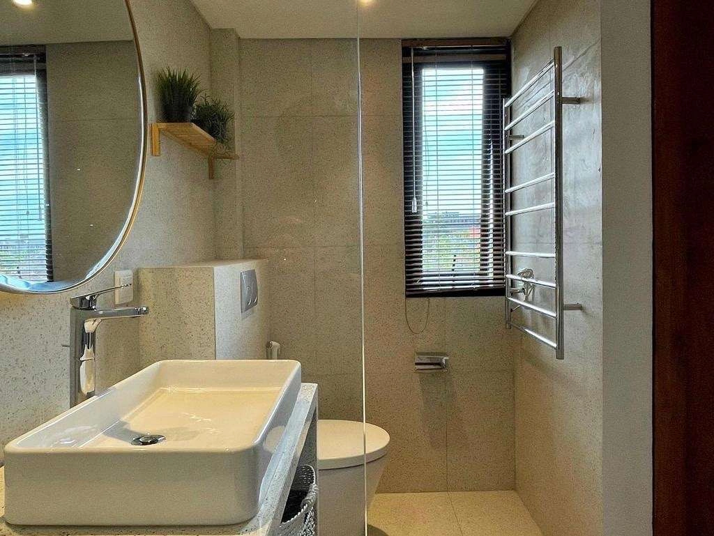 Apartment complex 450 meters from the sandy Batu