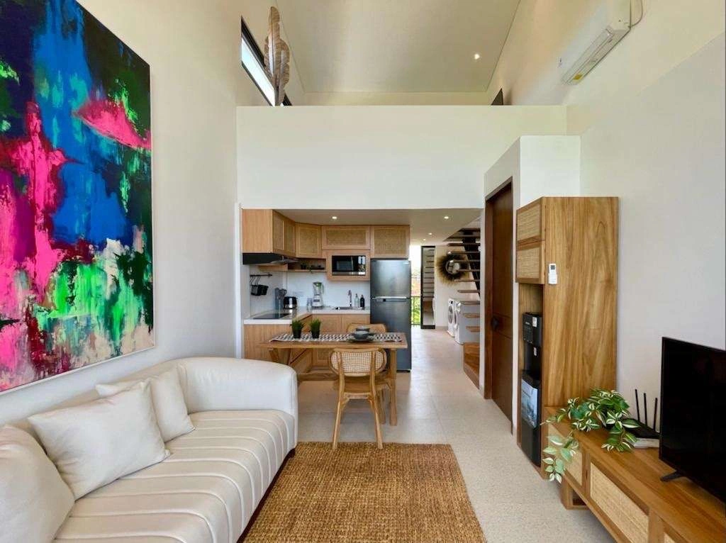 Apartment complex 450 meters from the sandy Batu