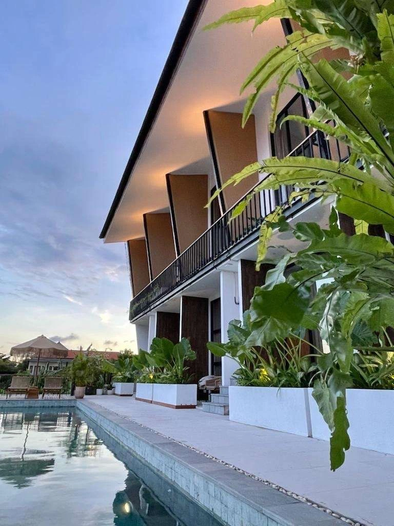 Apartment complex 450 meters from the sandy Batu