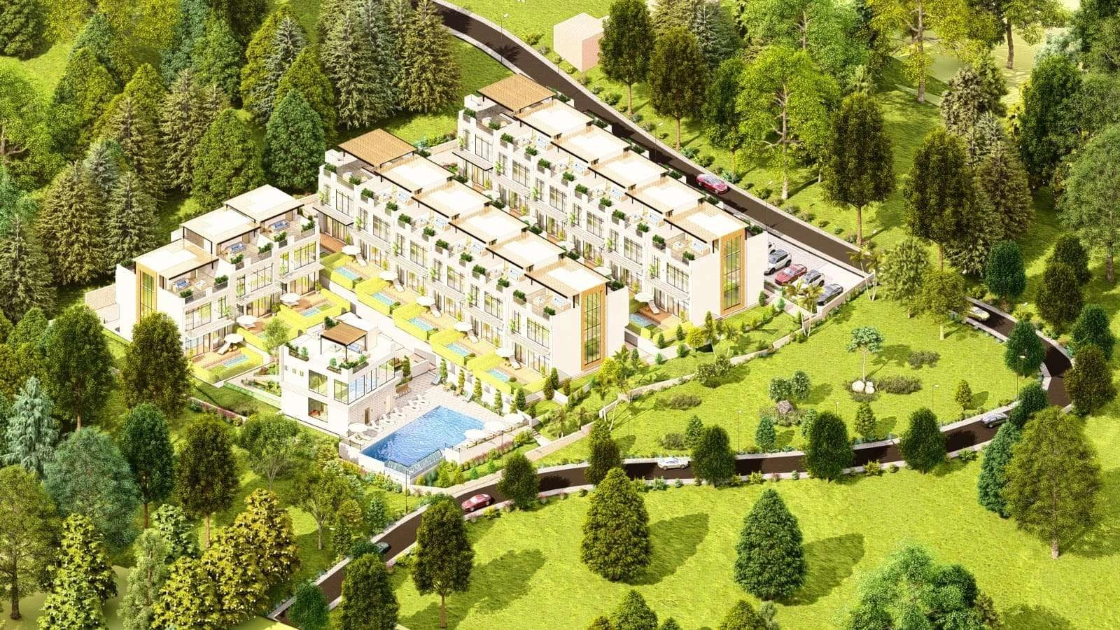 Elite complex of 15 villas near Batumi, Georgia