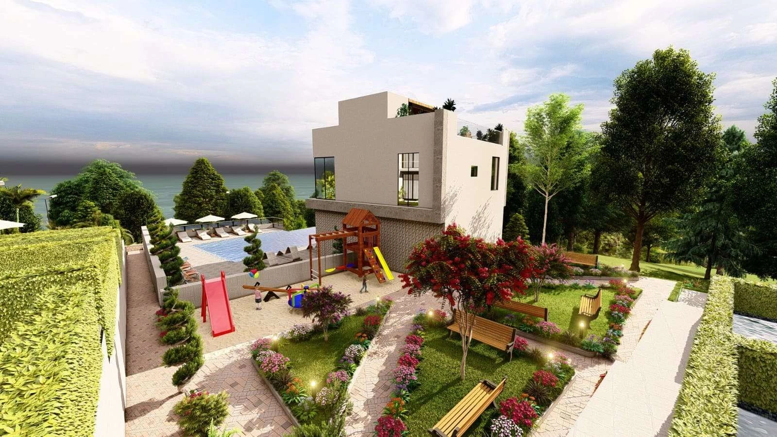 Elite complex of 15 villas near Batumi, Georgia
