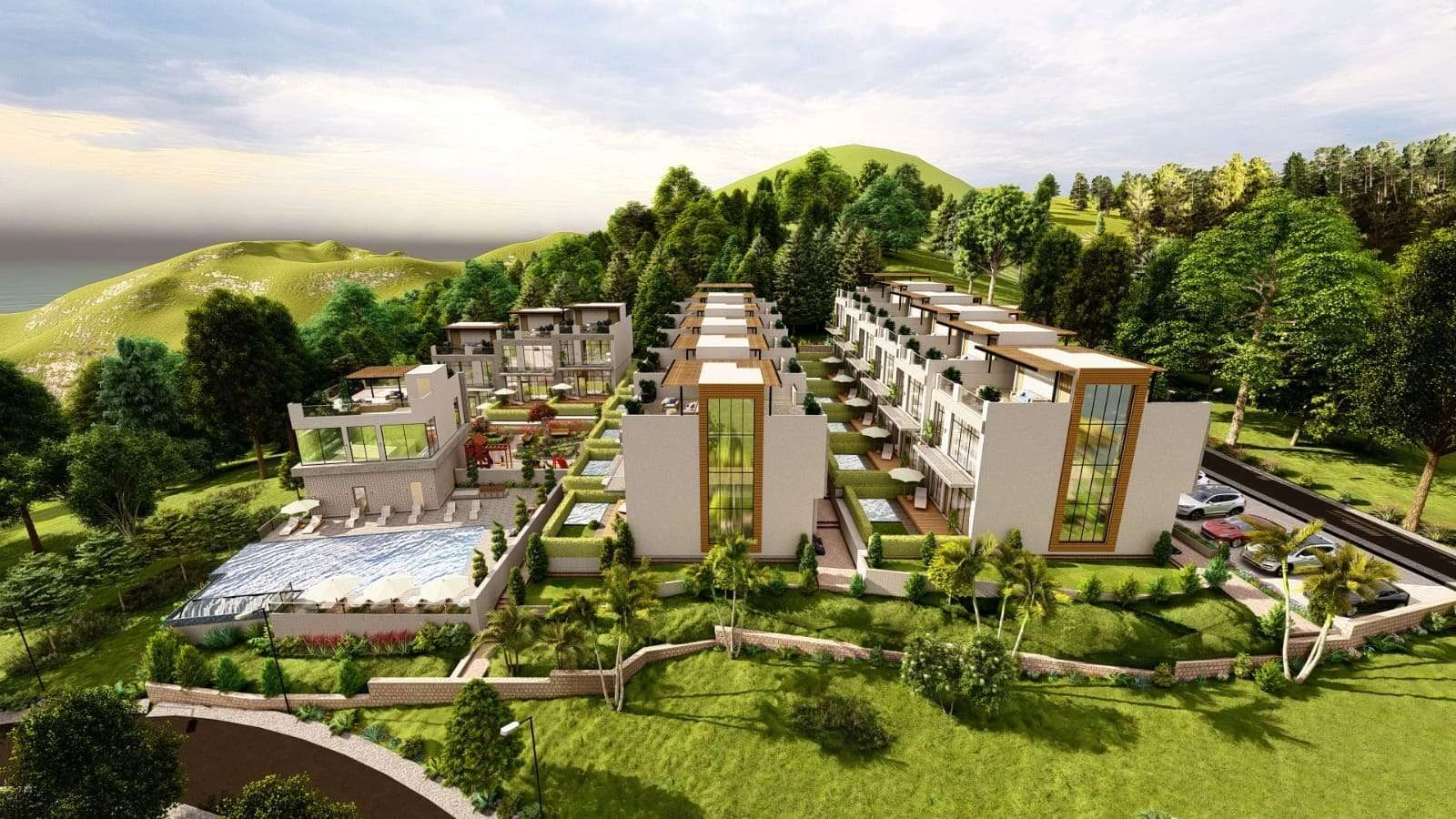 Elite complex of 15 villas near Batumi, Georgia