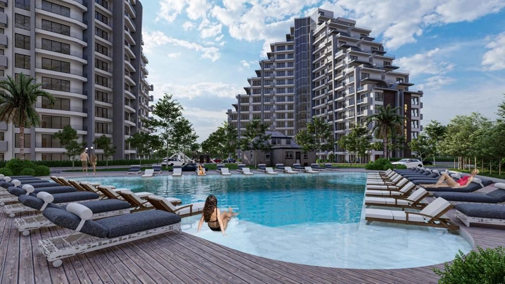 Крупномасштабный курортный жилой комплекс на побережье