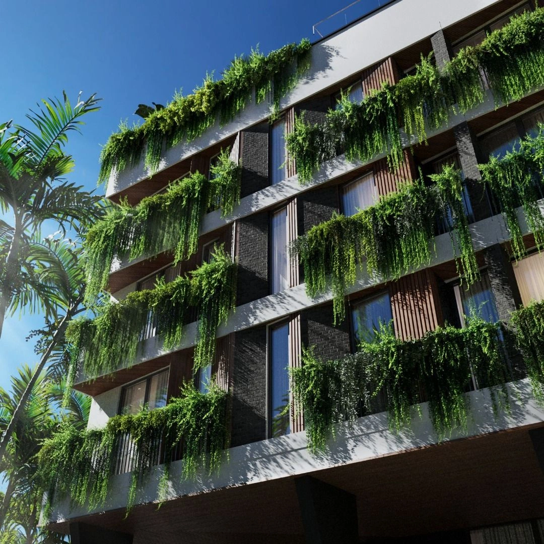 Сomplex 300 meters from tourist beach of Berawa in Bali