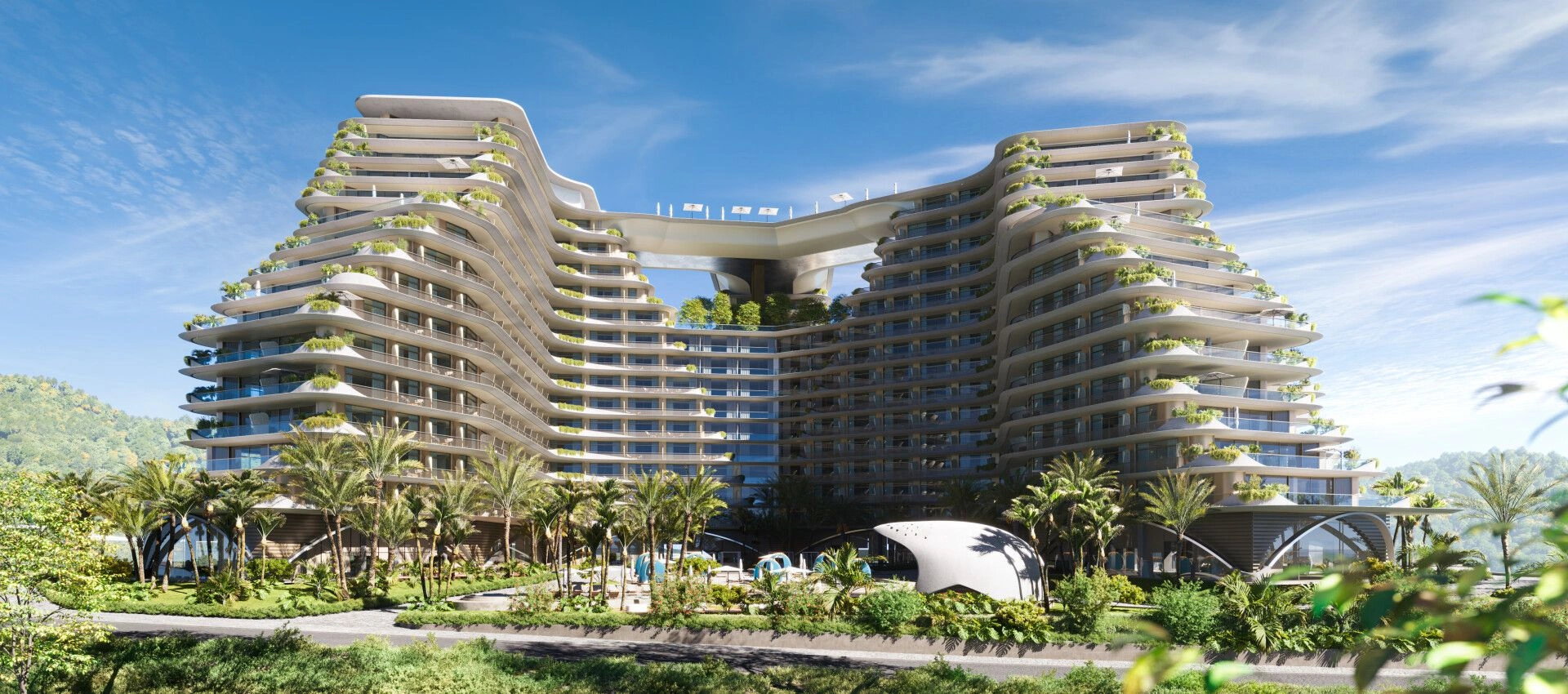 مجتمع مسکونی لوکس 15 طبقه در خط اول دریا