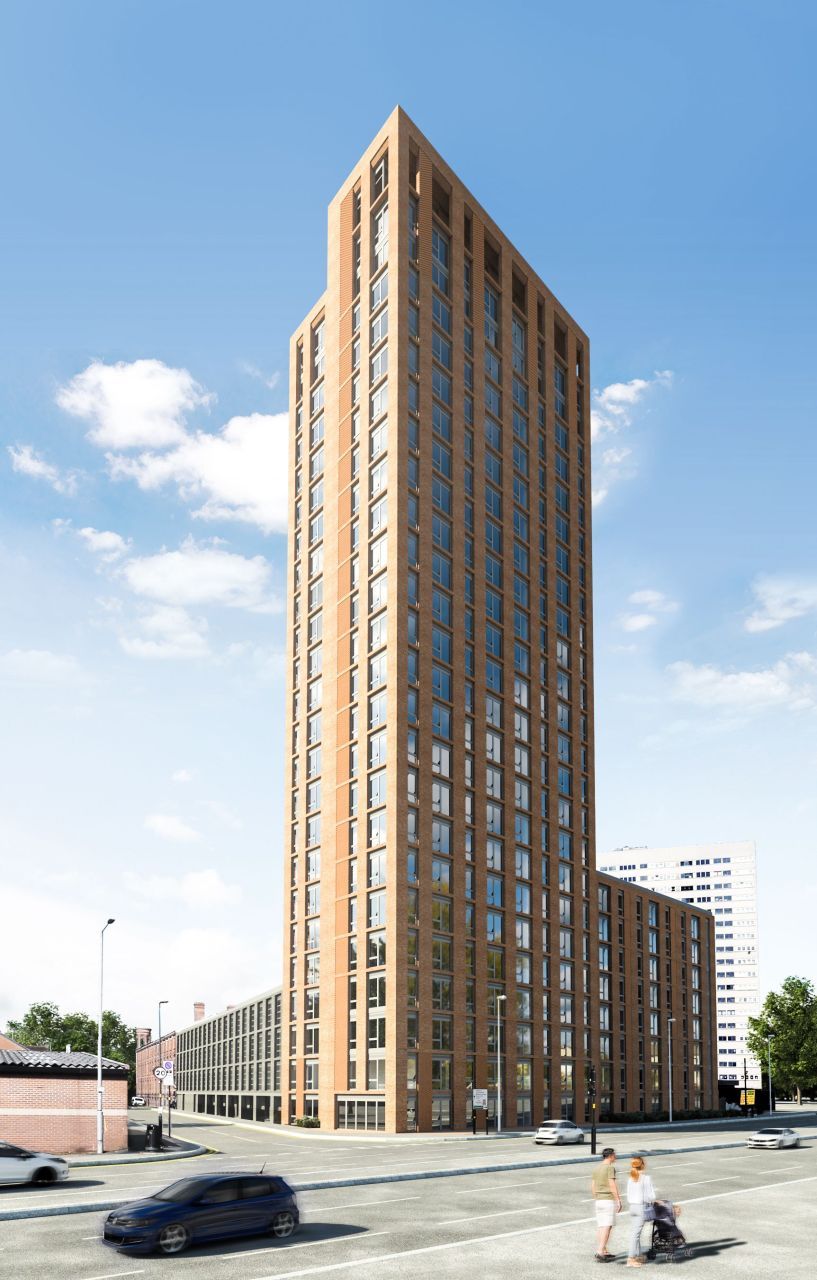 Stylish 54 m2 apartment in Birmingham tower
