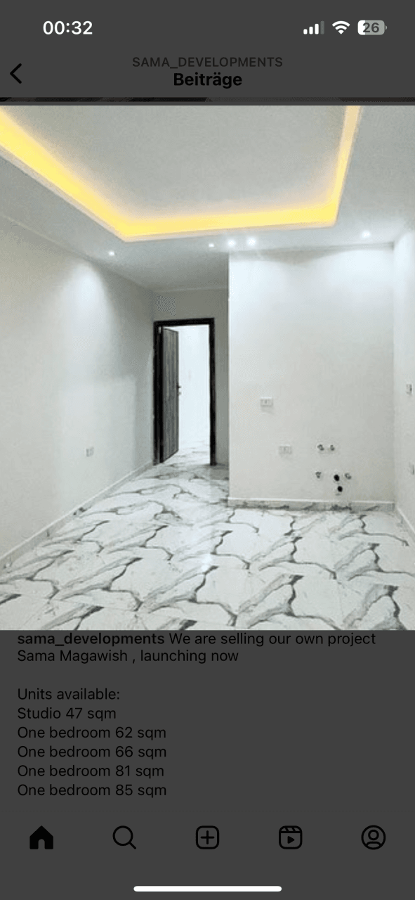 Studio in der ruhigen Gegend Magawish in Hurghada, Ägypten