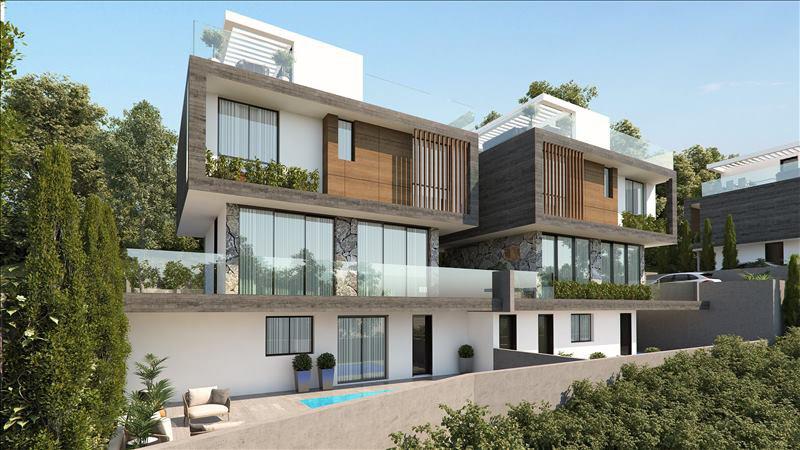 Villas in a new residential complex in Limassol, Cyprus