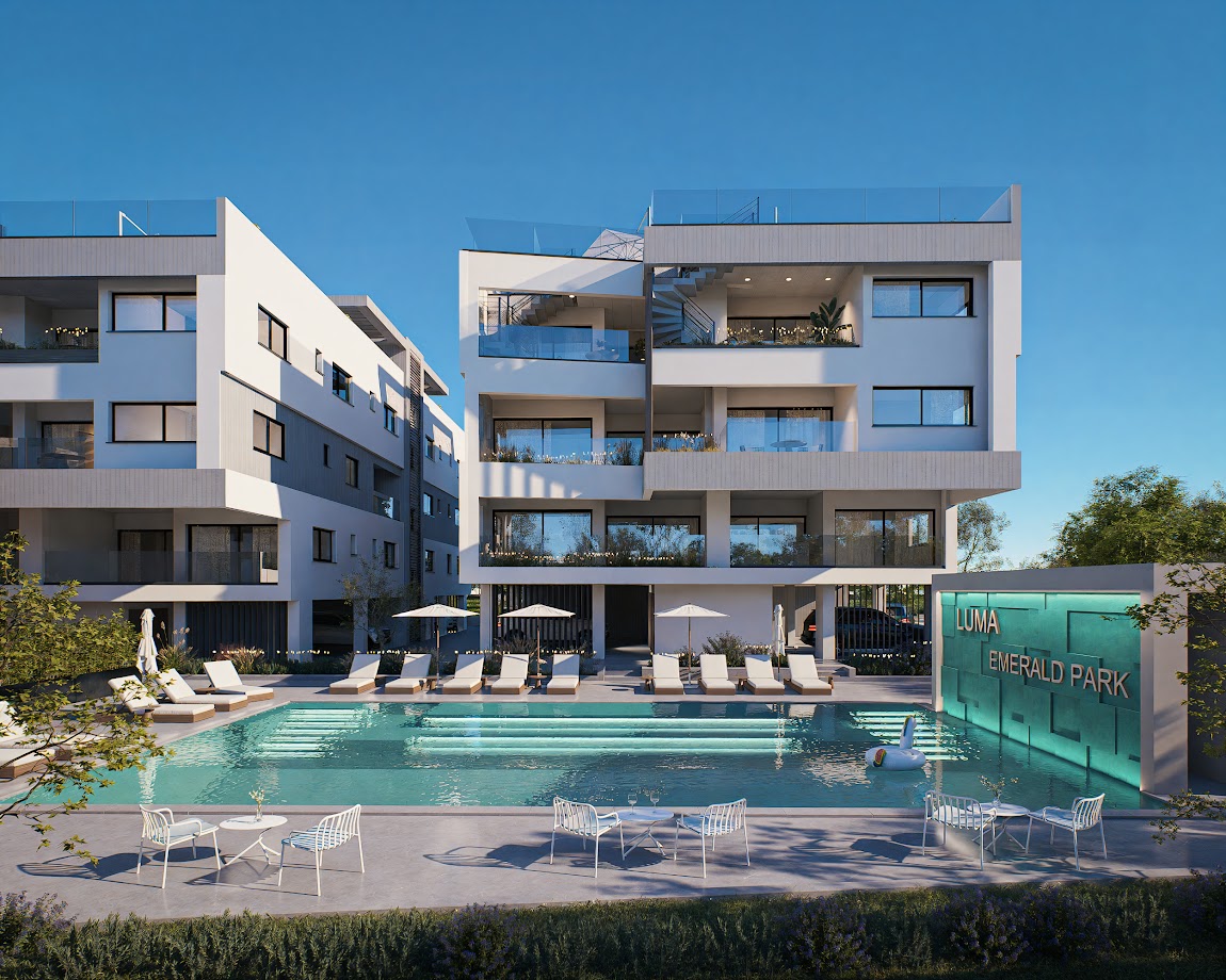 Apartments with open pool in Pathos, Cyprus