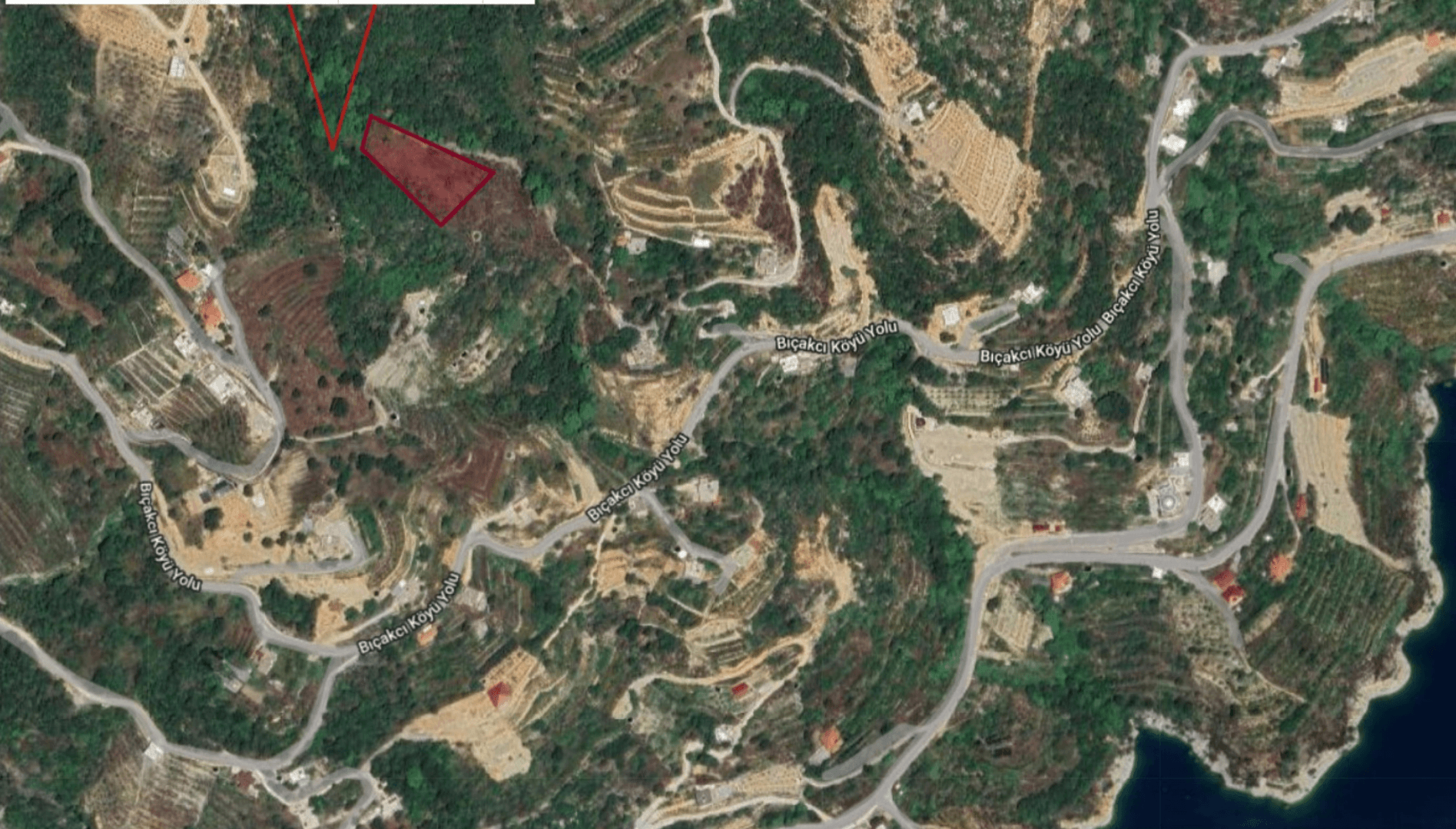 Plot for building villas in Bicakci